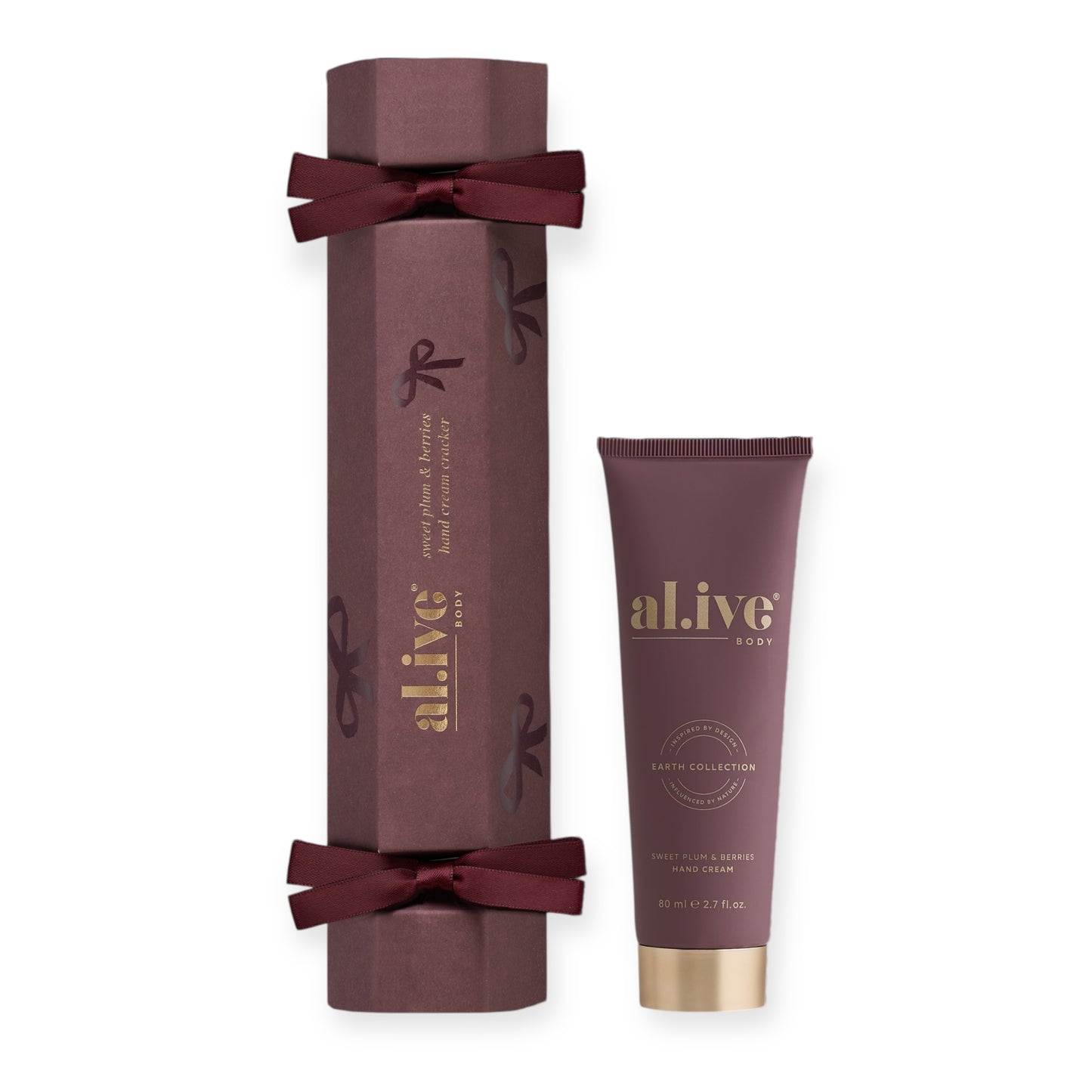 Al.ive Holiday Gifting Hand Cream Cracker, Sweet Plum & Berries