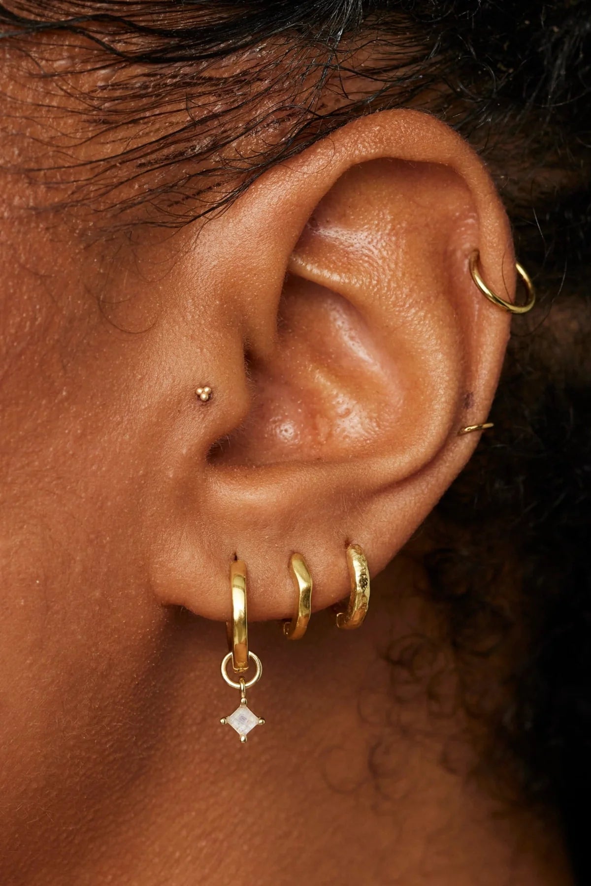 ToniMay Petite Cubic Charm, Gold