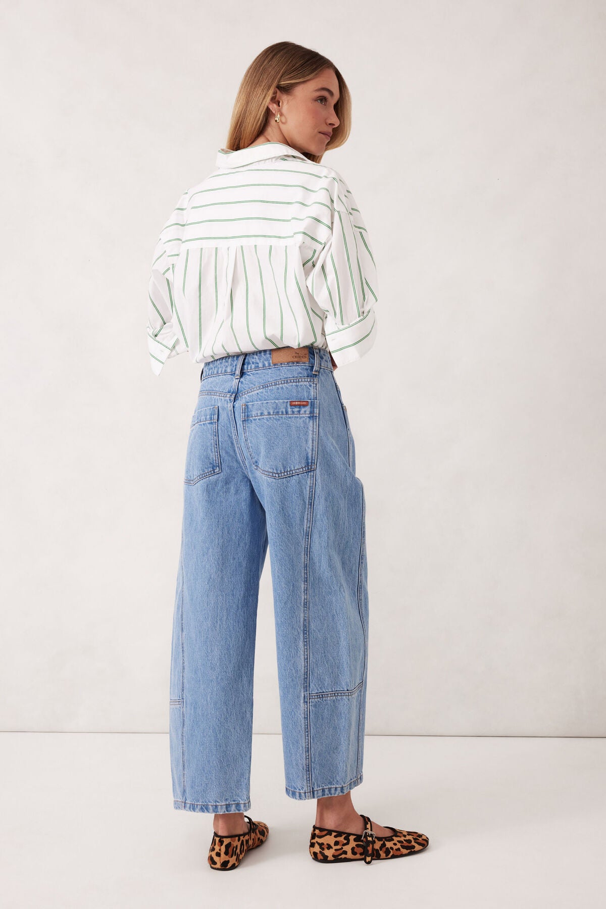 Ceres Life Darted Barrel Jean, Vintage Blue