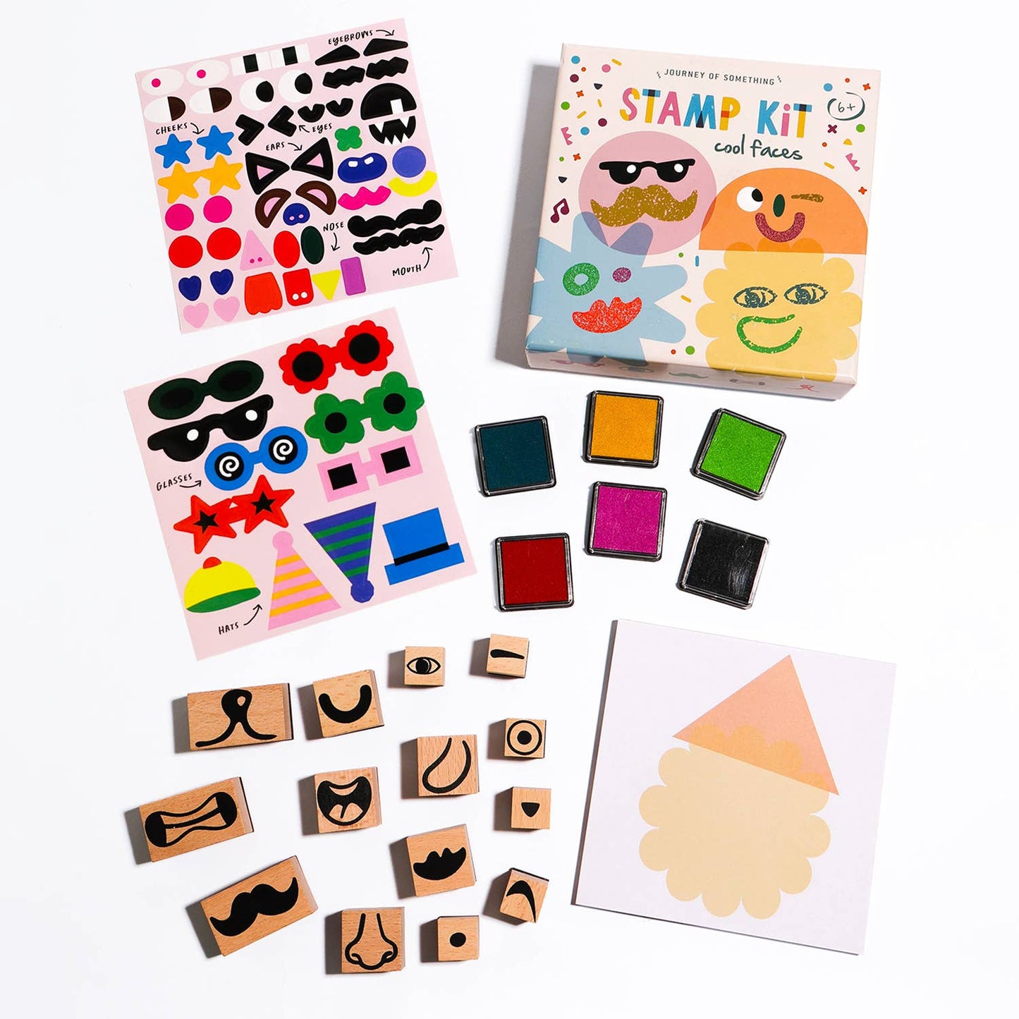 Journey Of Something Stamp Kit, Cool Faces