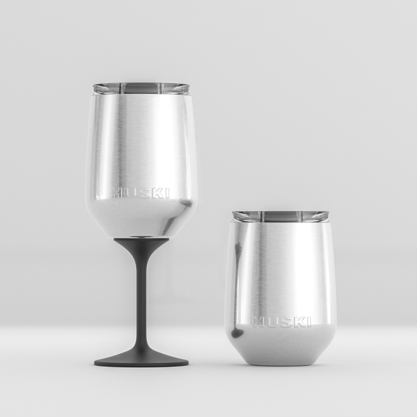 Huski Wine Tumbler 2.0, Brushed Stainless