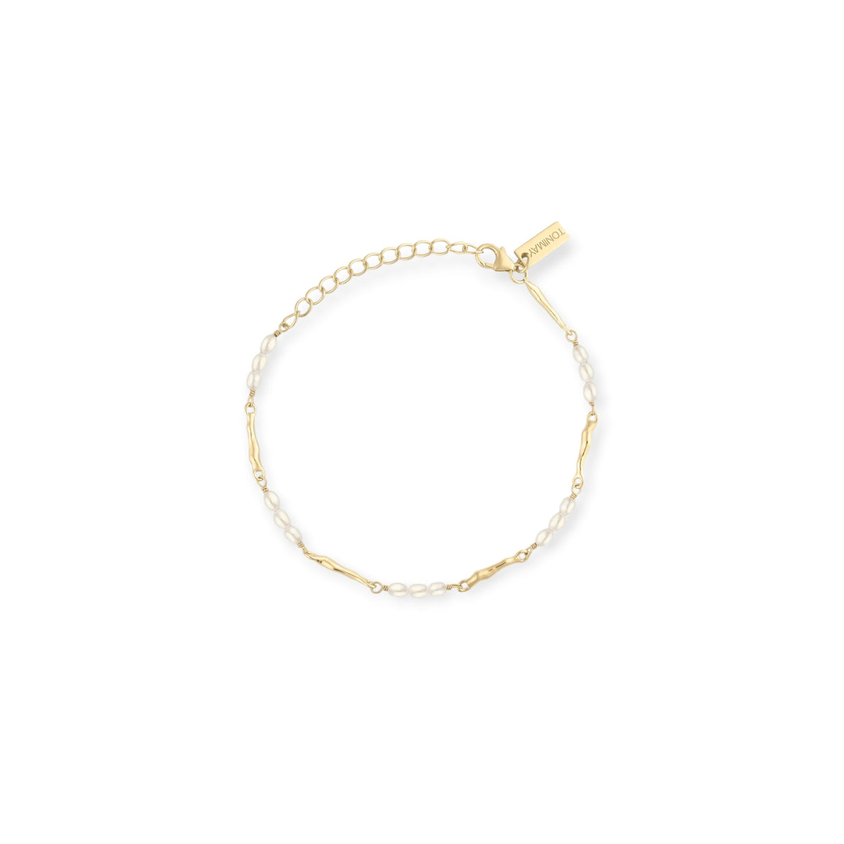 ToniMay Aphrodite Pearl Bracelet, Gold