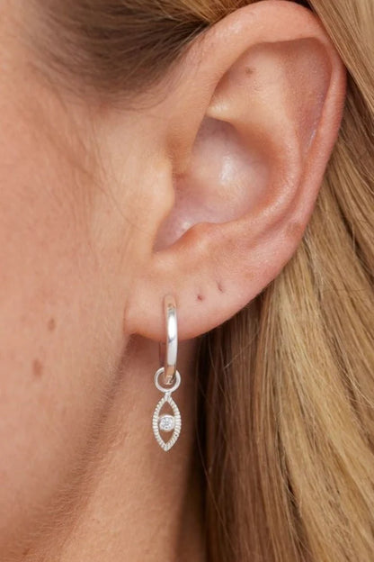 Toni May All Seeing Earring Charm, Silver