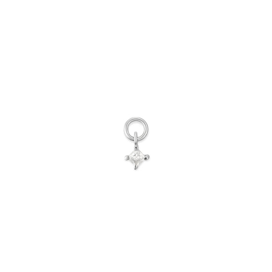 ToniMay Petite Cubic Charm, Silver