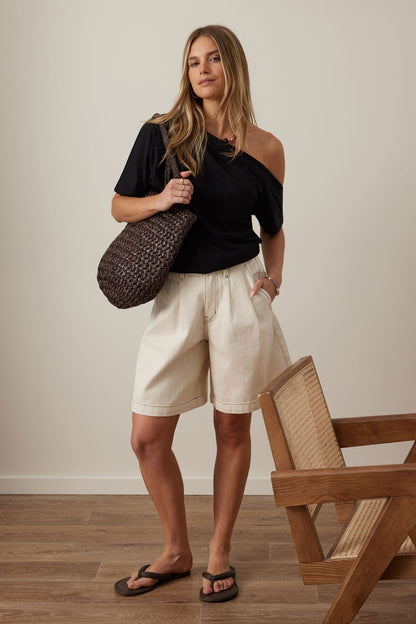 Ceres Life Gabi SS Top, Black