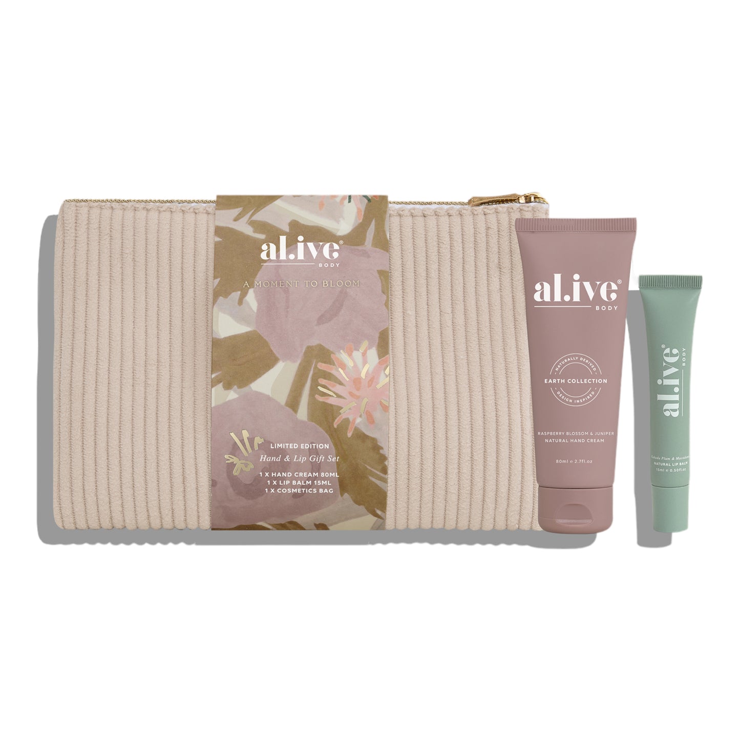 Al.ive Hand & Lip Gift Set, A Moment In Bloom