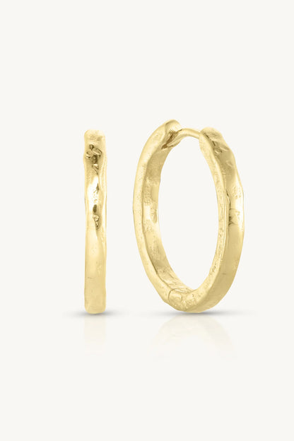 Toni May Textured Huggies, Large Gold