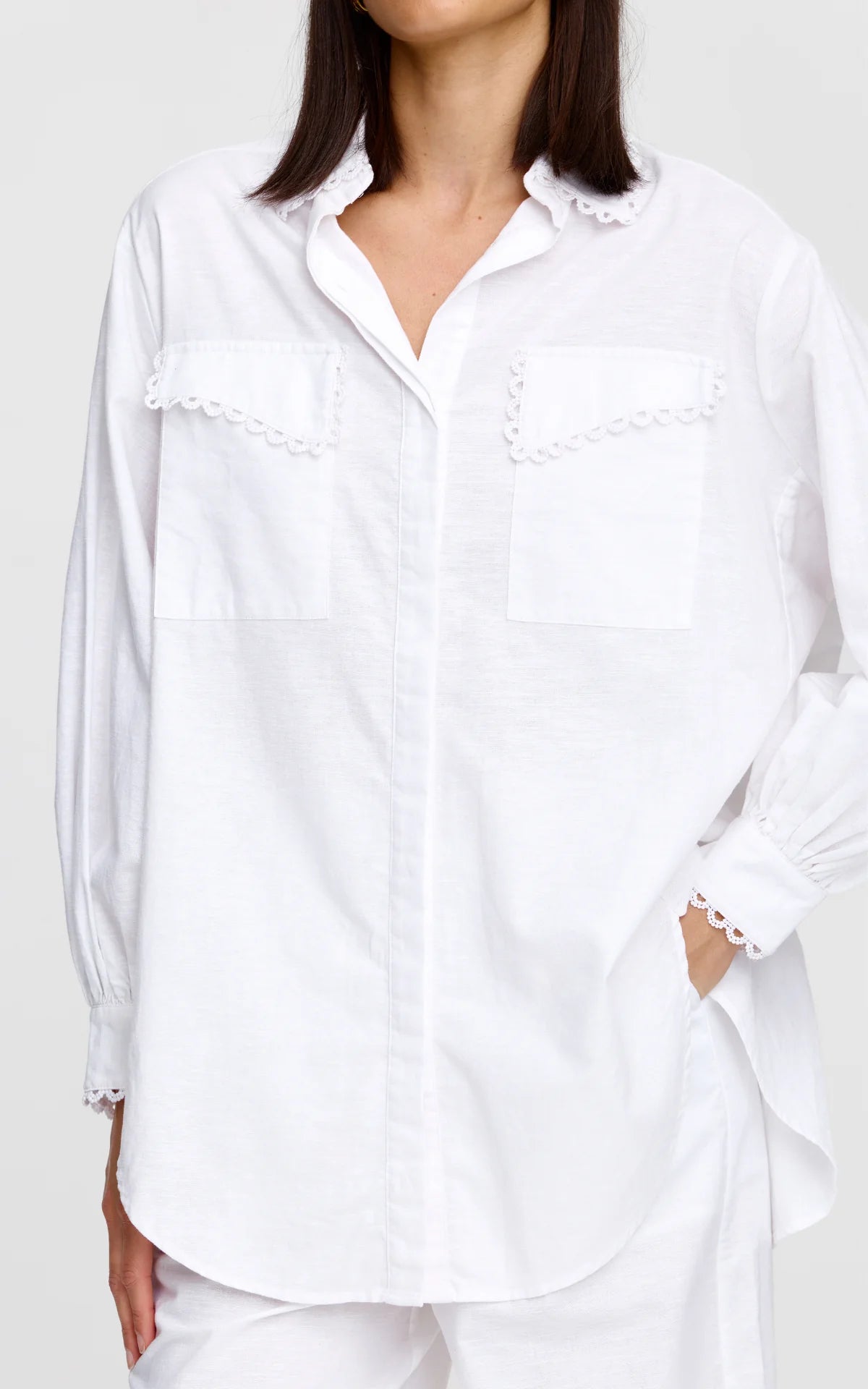 Kinney Laurel Shirt, Ivory
