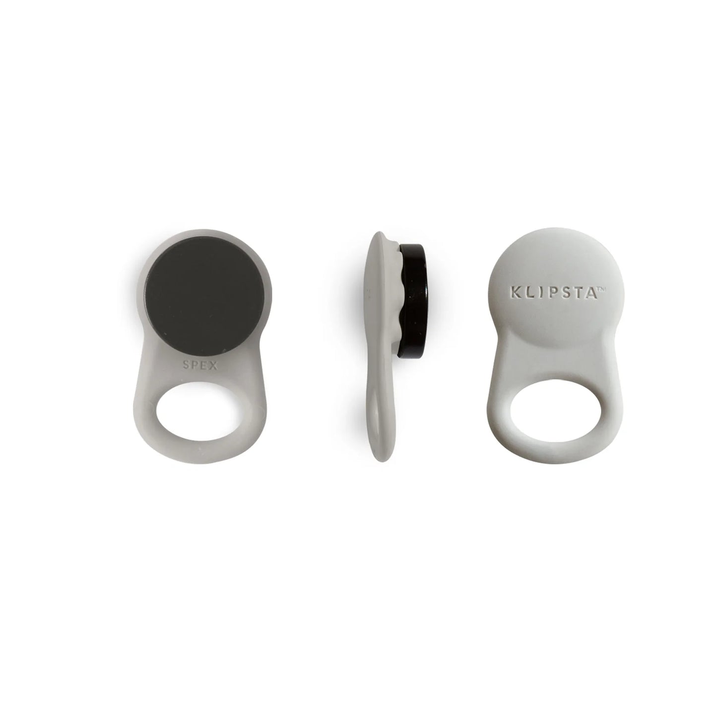 Klipsta Spex Glasses Clips 2 pack, Black & Stone