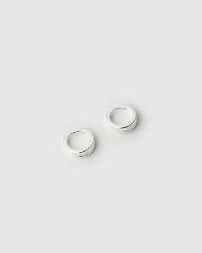 Arms Of Eve Jean Huggie Earrings, Silver