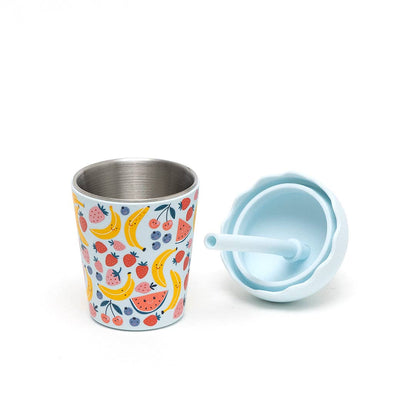 Chino Club Fruits Blue Mini Smoothie Cup & Straw 200ml