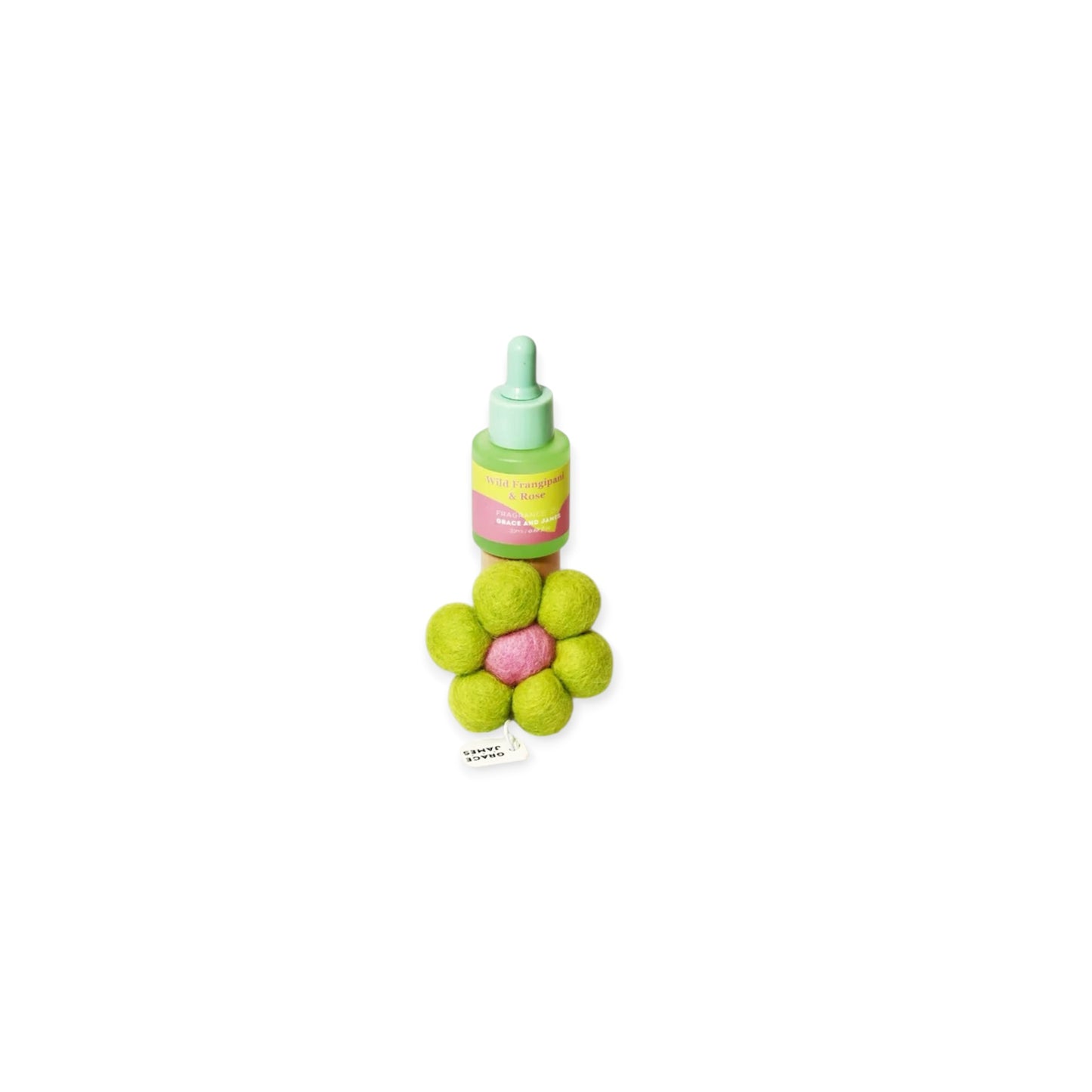 Grace and James Bloom Collection Felt Air Freshener, Wild Frangipani & Rose