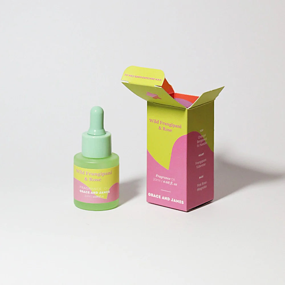 Grace and James Bloom Collection Felt Air Freshener, Wild Frangipani & Rose