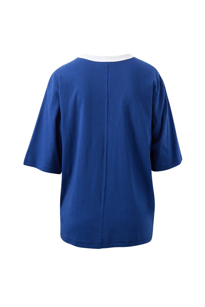 Ceres Life Luna Relaxed Tee, Prussian Blue