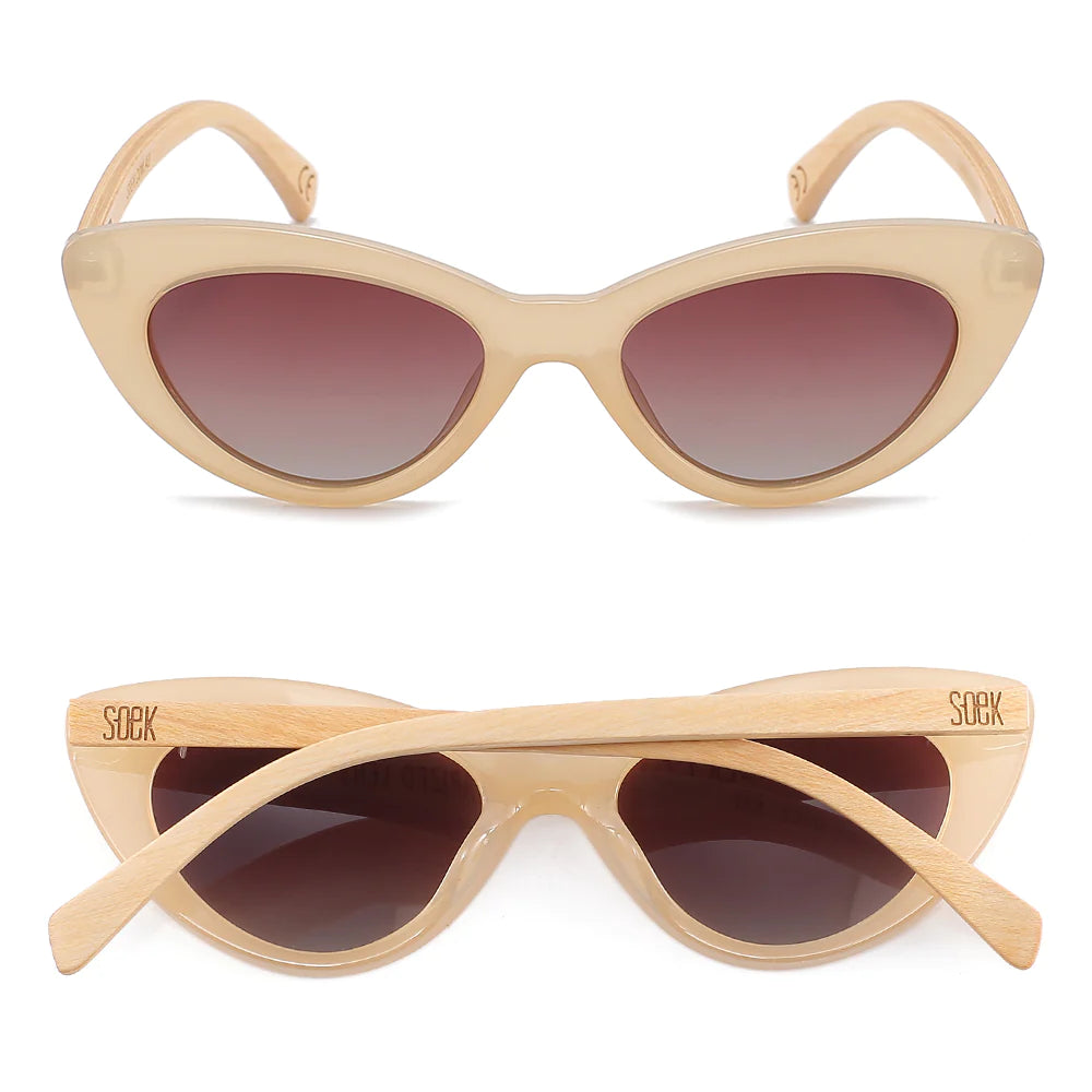 Soek Savannah Sunglasses, Nude