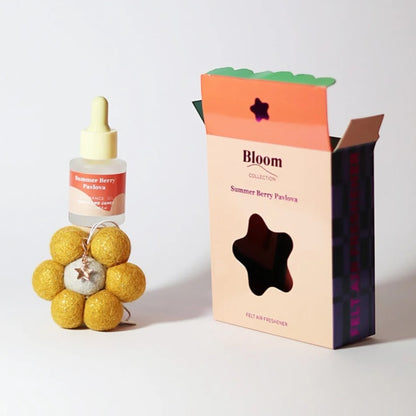 Grace and James Bloom Christmas Collection Felt Air Freshener, Summer Berry Pavlova