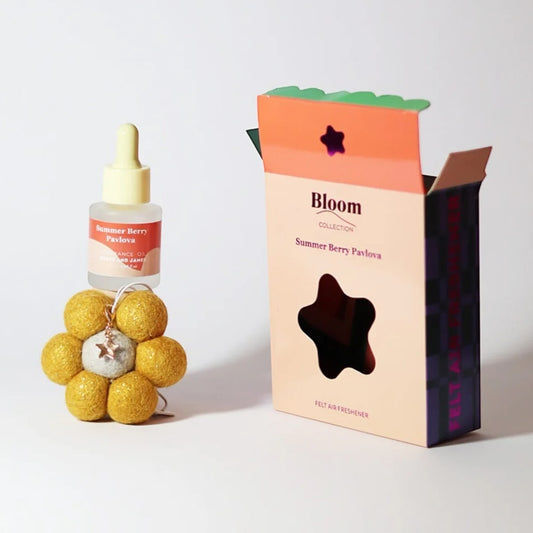 Grace and James Bloom Christmas Collection Felt Air Freshener, Summer Berry Pavlova