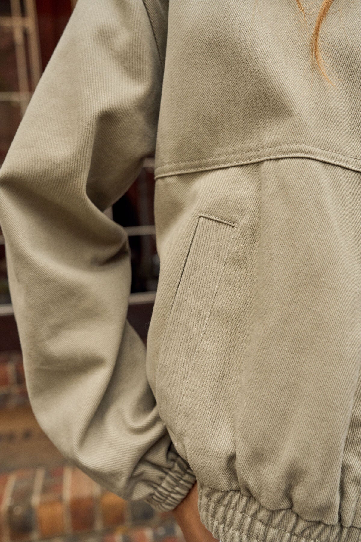 Ceres Life Annie Bomber Jacket, Ash Green