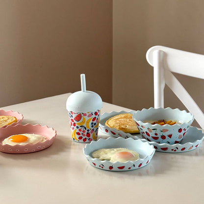 Chino Club Fruits Blue Mini Smoothie Cup & Straw 200ml