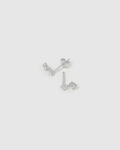 Arms Of Eve Bonnie Stud Earrings, Silver