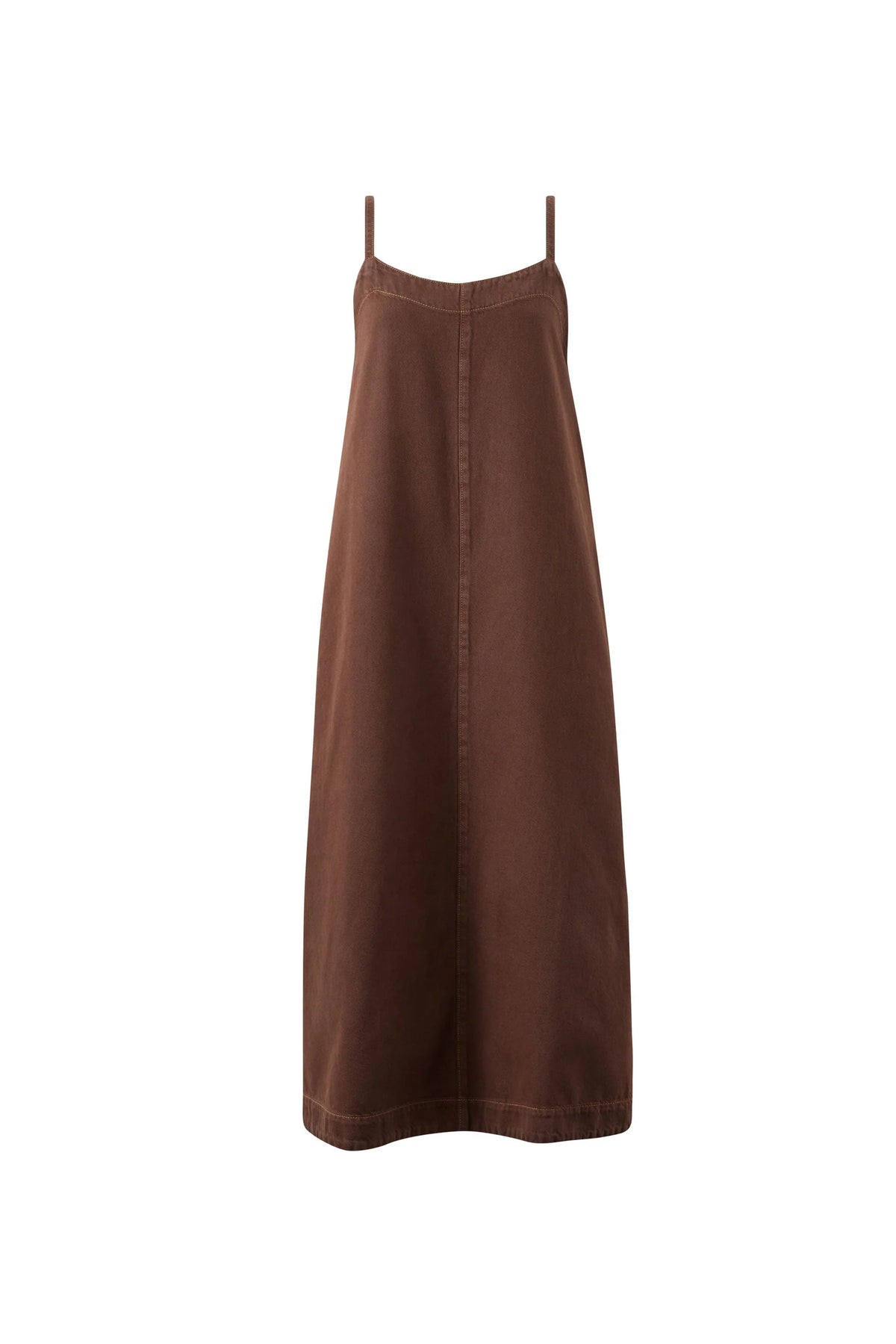 Ceres Life Remy Strappy Midi Dress, Chocolate