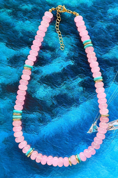 Mosk Melbourne Necklace, Rosé Riviera