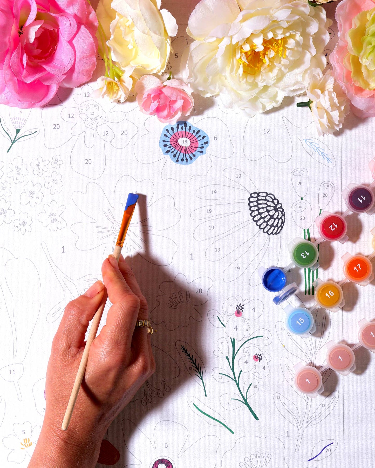 Journey Of Something Paint by Numbers, Pressed Flowers