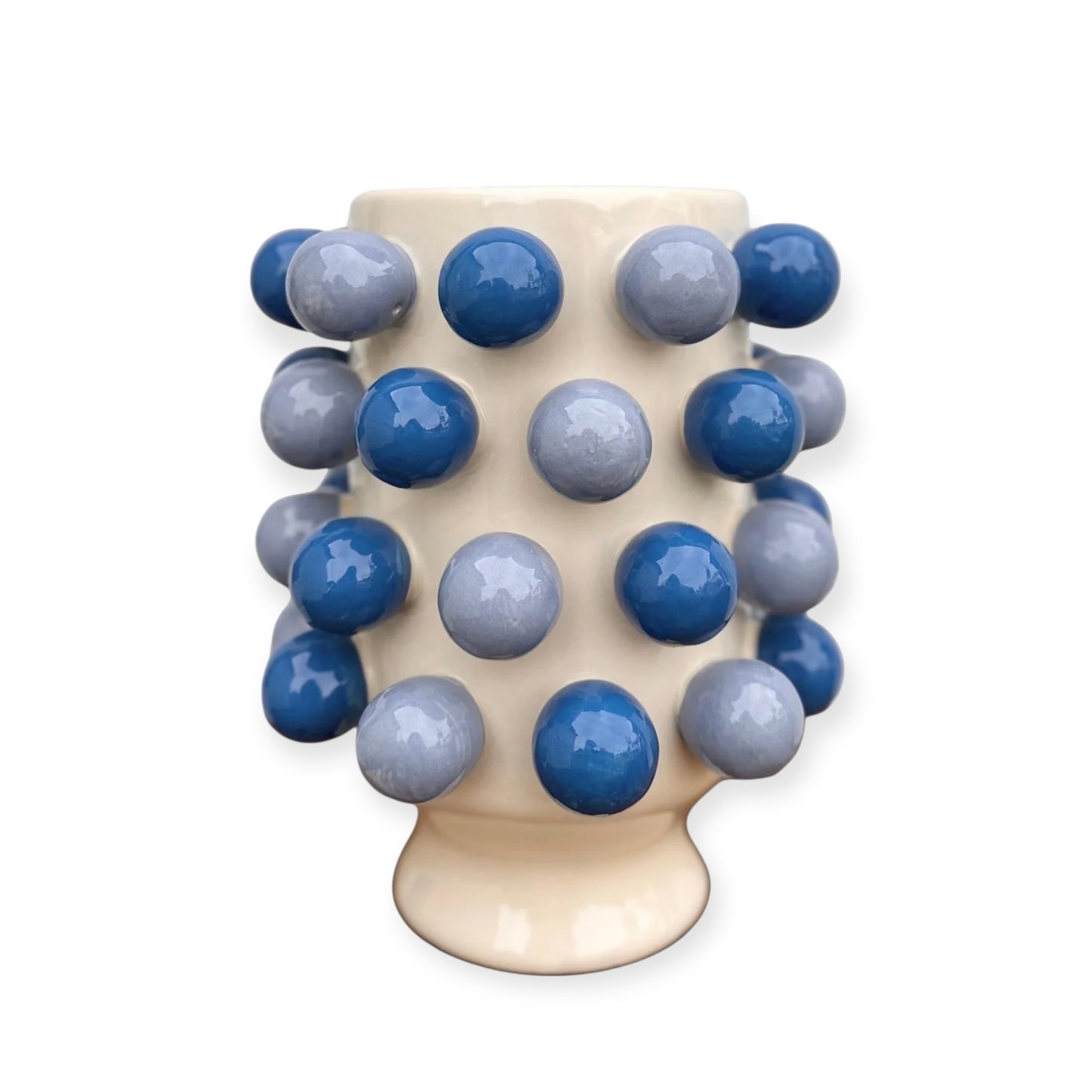 Noss & Co Small Bubble Vase, Blue
