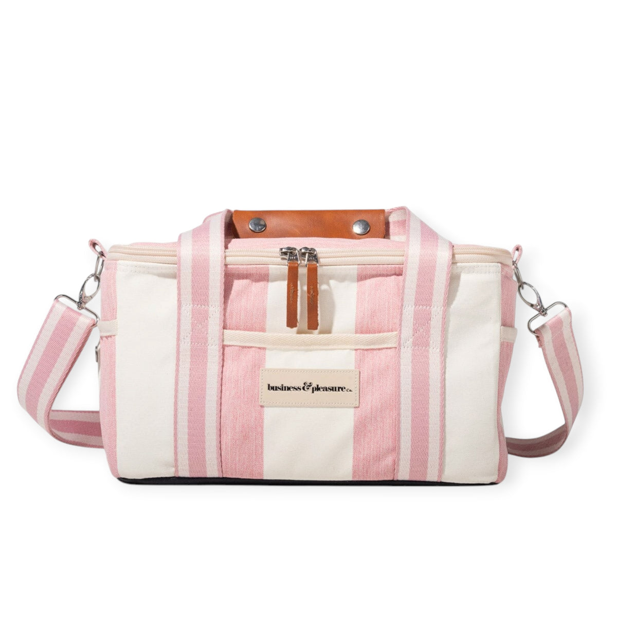 Business and Pleasure The Premium Cooler Bag, Crew Pink Stripe