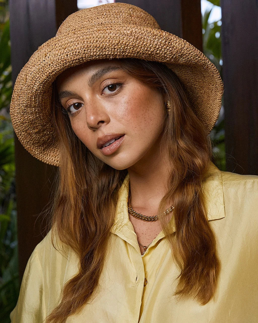 Arms Of Eve Mirabel Bucket Hat, Dark Natural