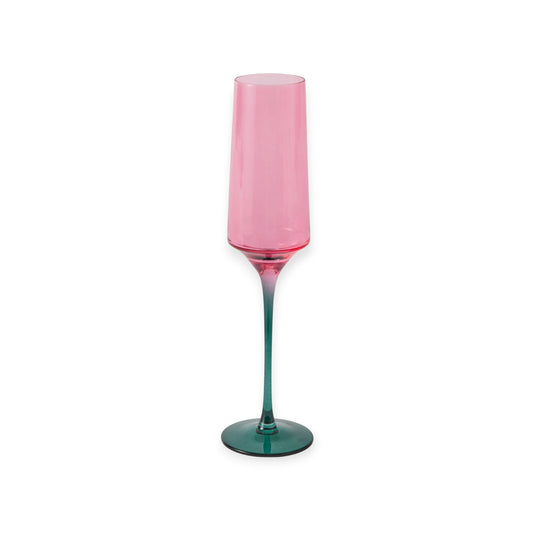 Kip & Co Champagne Glass, Isle Of Pink 2 Piece Set