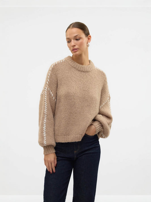 Vero Moda Feng Knit, Camel