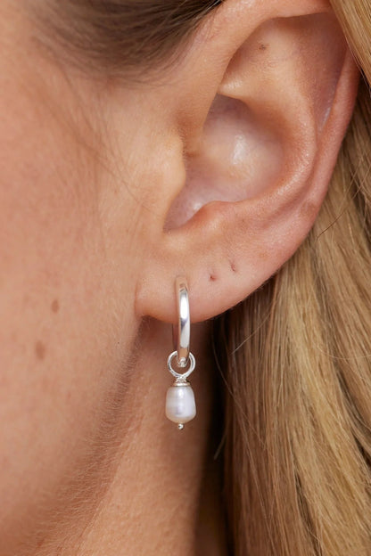 ToniMay Pearl Earring Charm, Silver