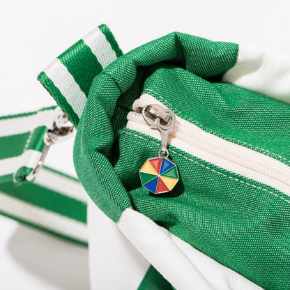 Business and Pleasure The Cloud Cooler Tote Bag, Crew Canyon Green Stripe