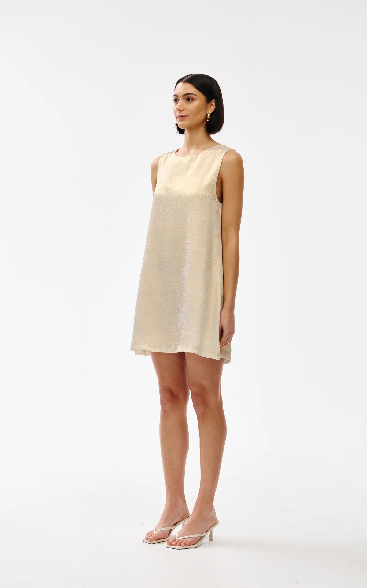 Kinney Luca Dress, Gold Lustre