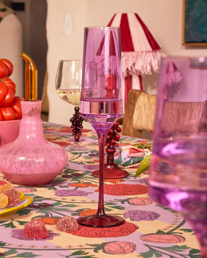 Kip & Co Champagne Glass, Lilac Fiesta 2 Piece Set