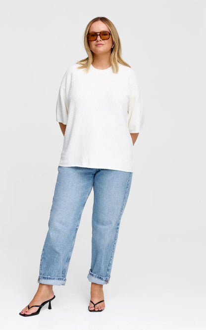 Kinney Camden Knit Tee, Ivory