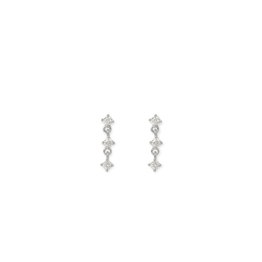 Arms Of Eve Yael Gold Earrings, Silver