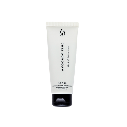 Avocado Zinc SPF 50 Natural Tinted Moisturiser, Light