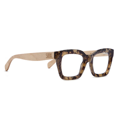 Soek Zahra Blue Light Magnifying Reader, Opal Tortoise