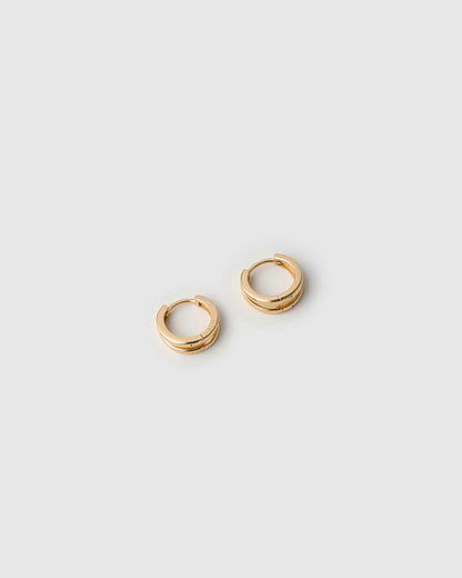 Arms Of Eve Jean Huggie Earrings, Gold