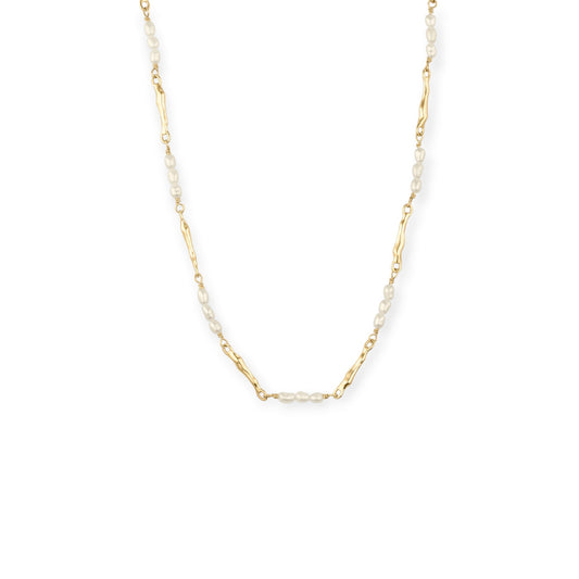 ToniMay Aphrodite Pearl Necklace, Gold