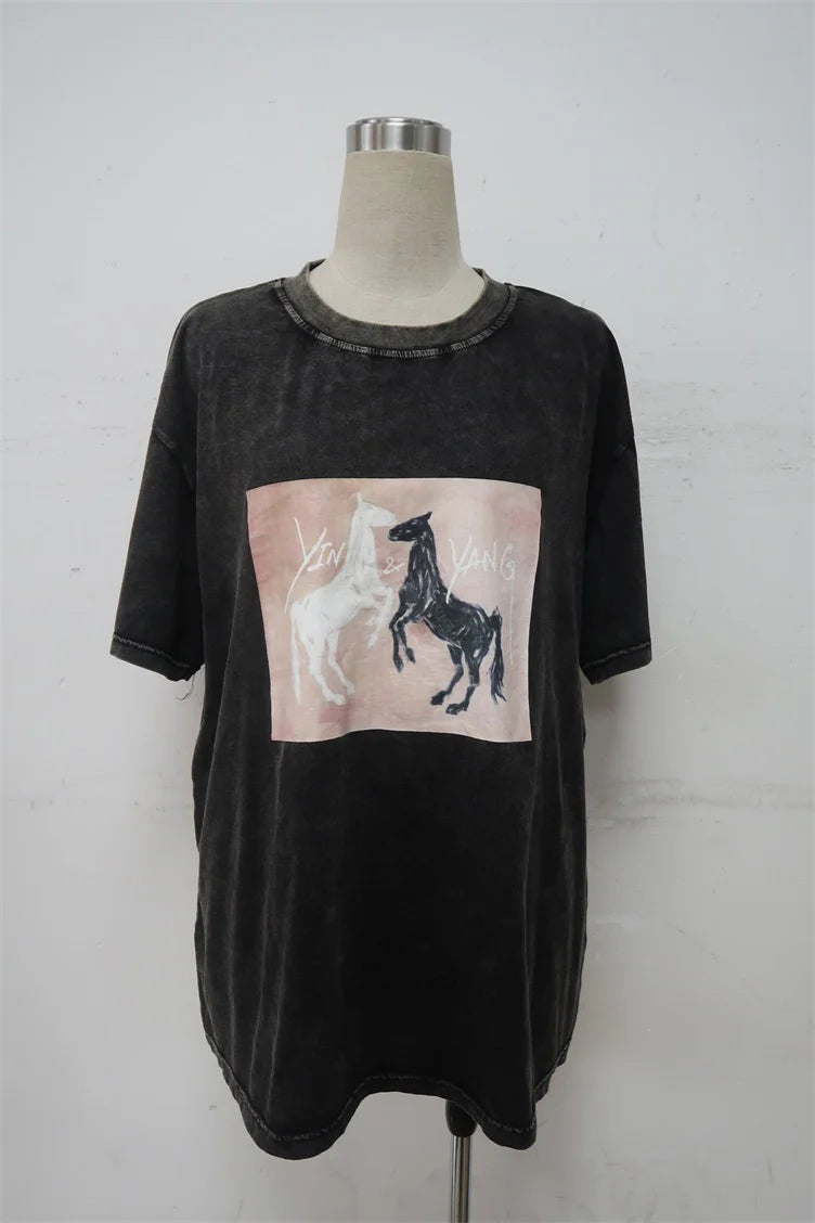 Peach & Parla Year of the Horse Tee