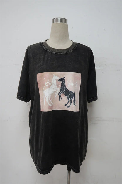 Peach & Parla Year of the Horse Tee