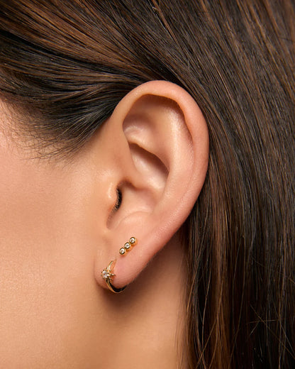 Arms Of Eve Caitlin Flat Back Earrings, Gold