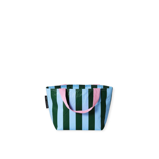 Project Ten Mini Tote, Green Blue Stripe