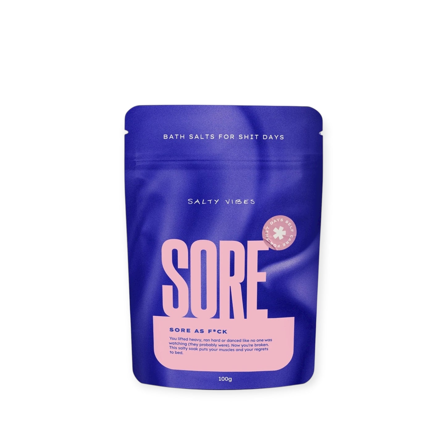 Salty Vibes 100g Bath Salts, 
Sore