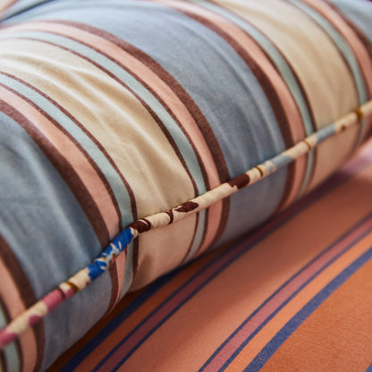 Sage & Clare Samode Stripe Cushion, Blue Jean