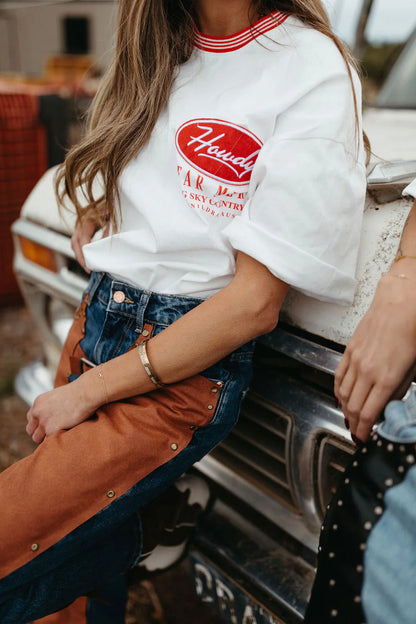 FAR MER. by Whitney Box Tee Tshirt, Big Red