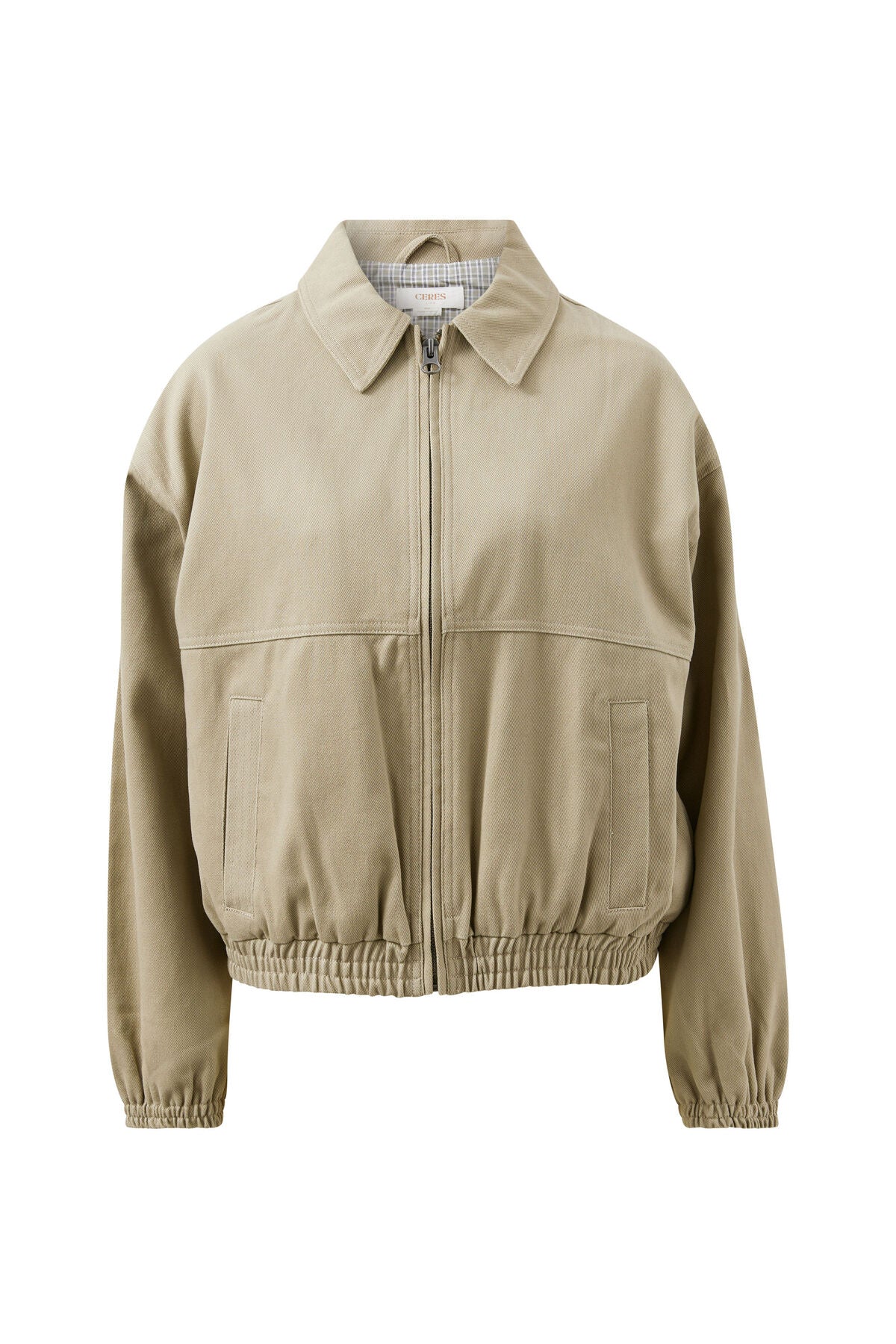 Ceres Life Annie Bomber Jacket, Ash Green